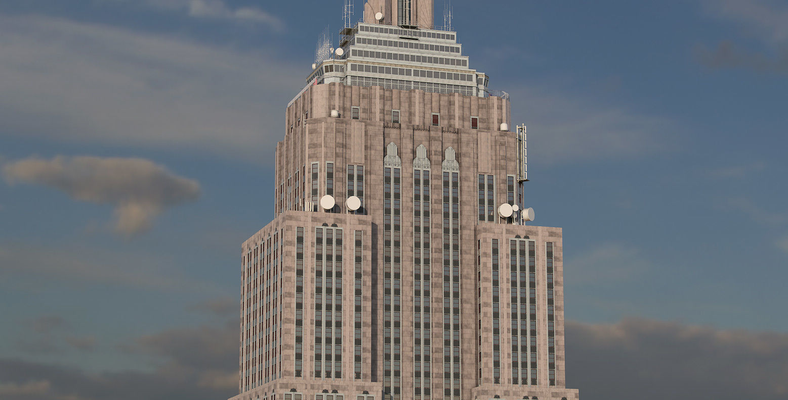 Empire State Building New York 3D model_9