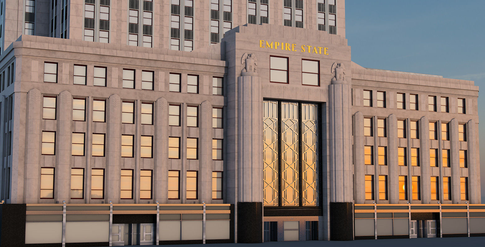 Empire State Building New York 3D model_21