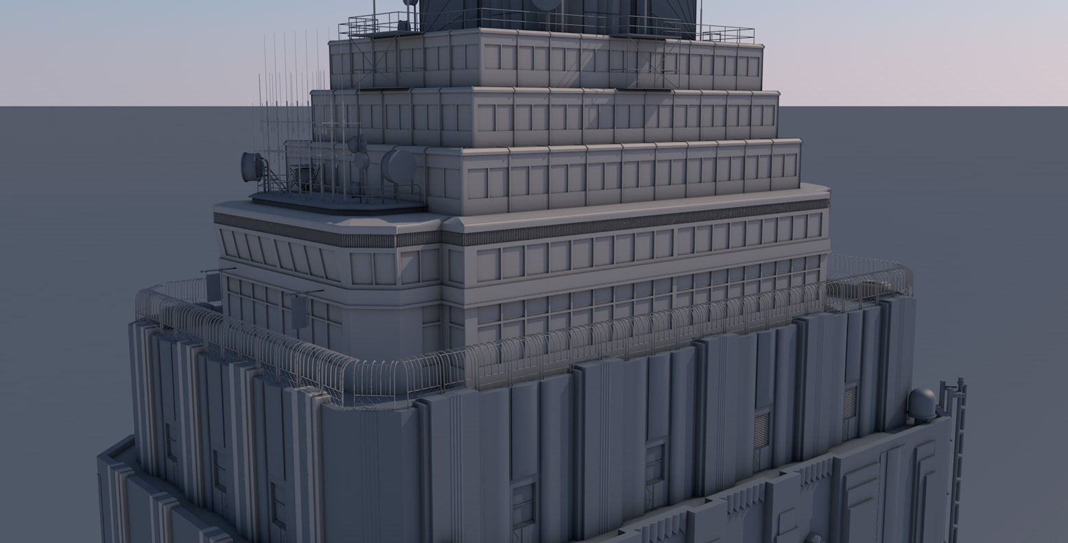 Empire State Building New York 3D model_33