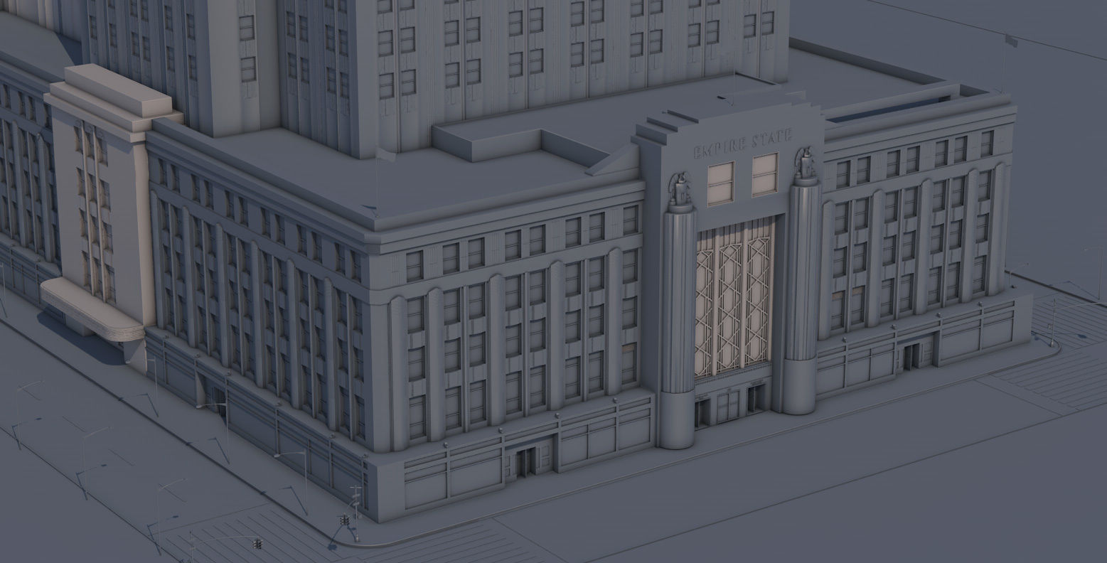 Empire State Building New York 3D model_34