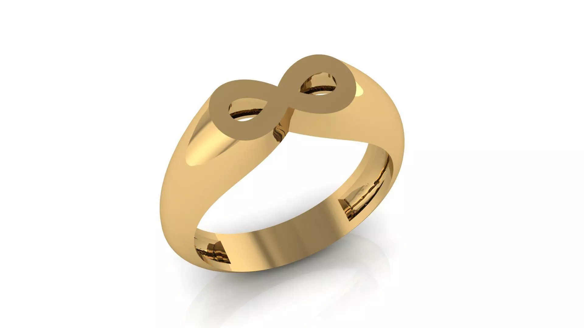 free Infinity Signet Ring Free 3D print model