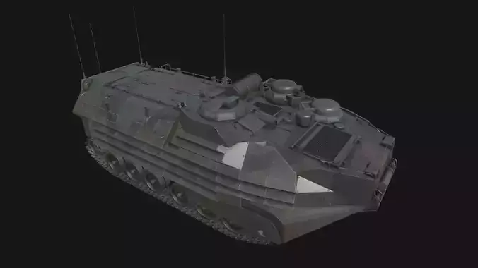 AAVP7A1 Amphibious Tracked Vehicle Low-poly 3D model