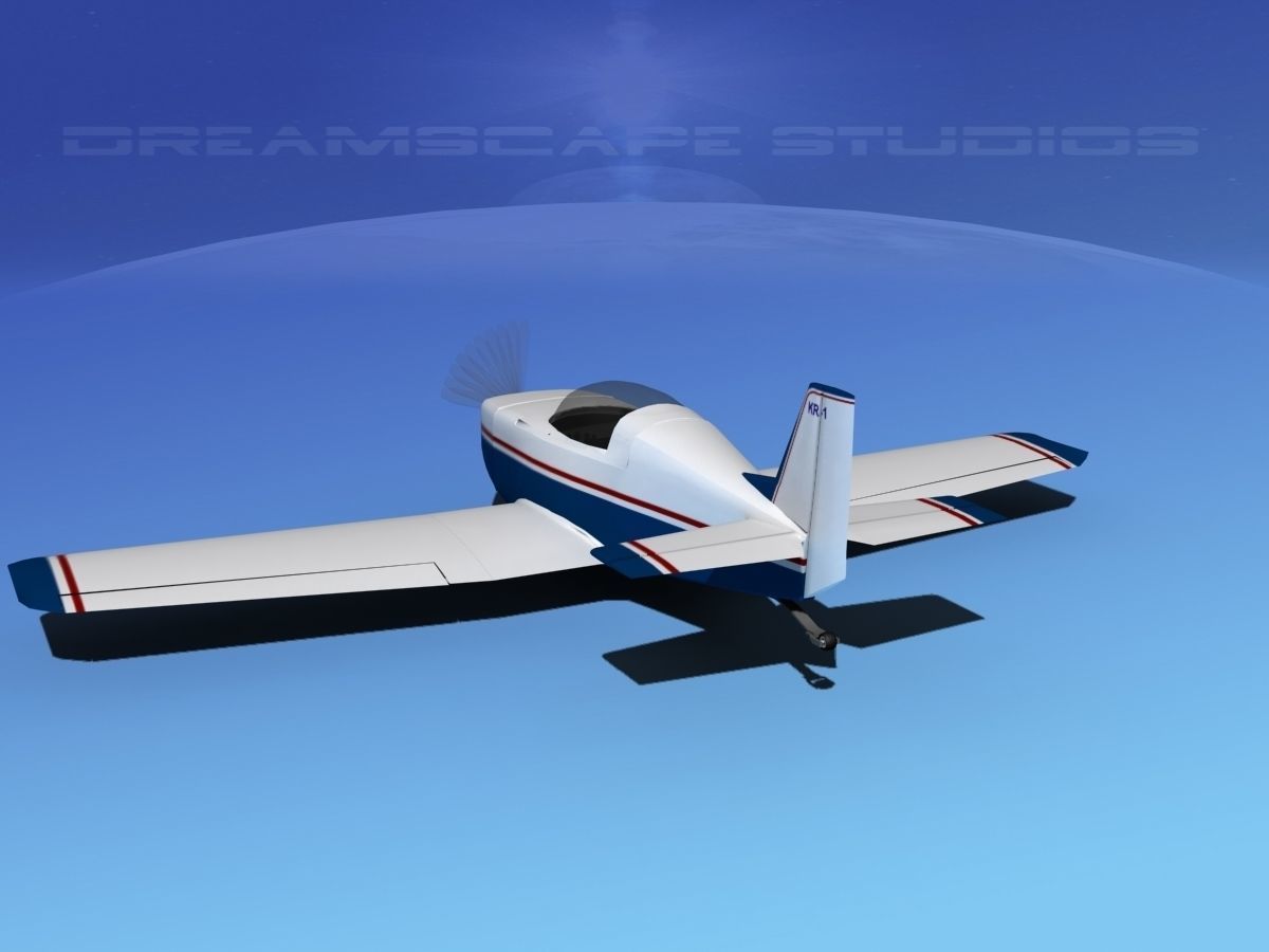 Ken Rand KR-2 V01 3D model_7