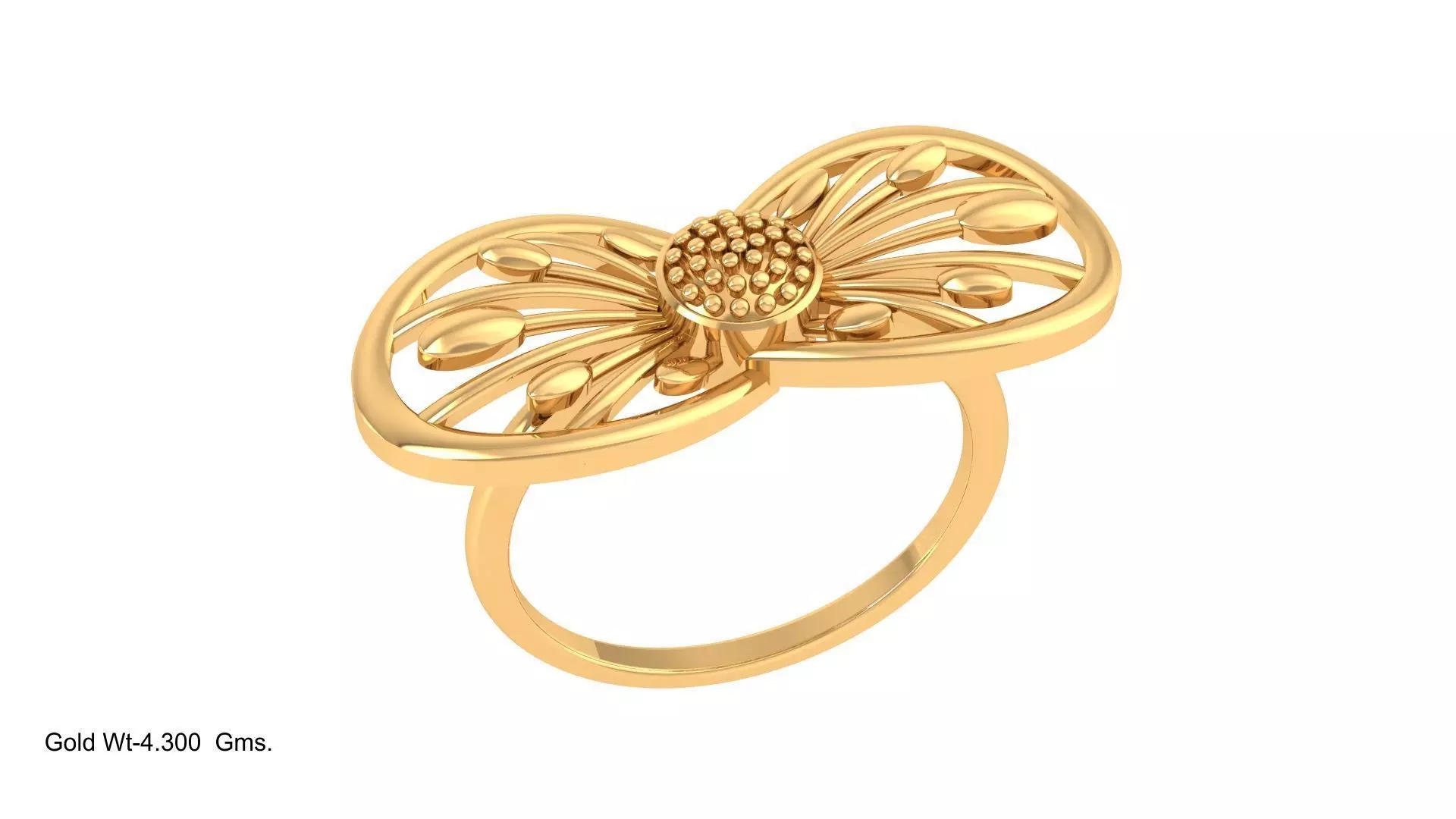 Custom Design Gold Ring Free 3D print model