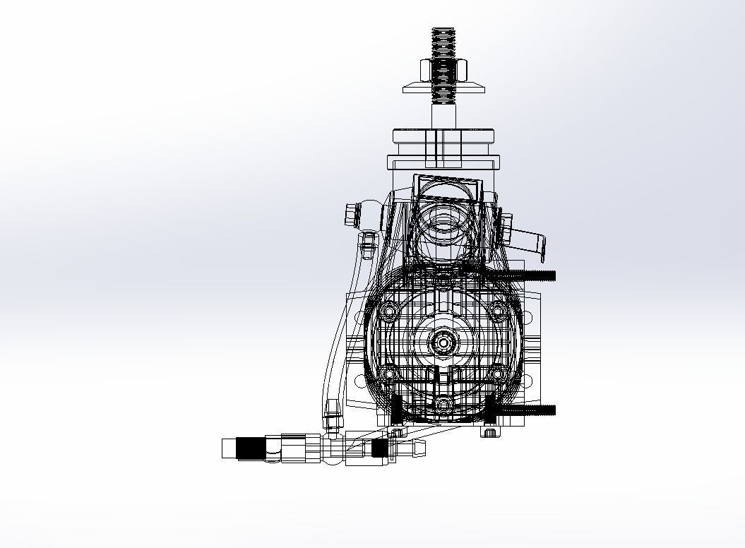 Novarossi Rex R46CR Aircraft Engine with Tuned Muffler 3D print model_2