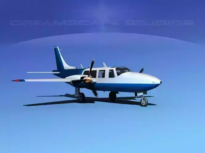 Piper Aerostar 600 V02 3D model