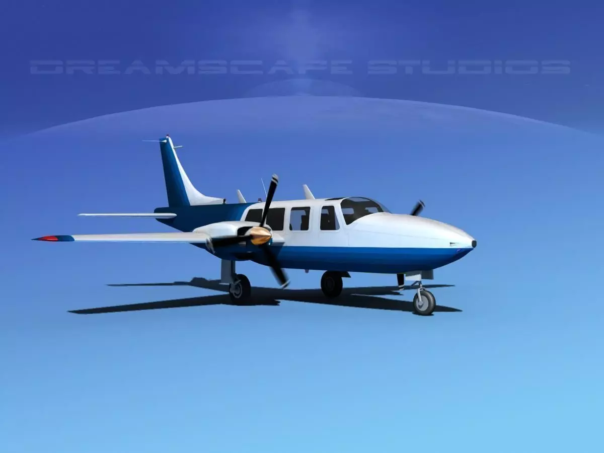 Piper Aerostar 600 V02 3D model