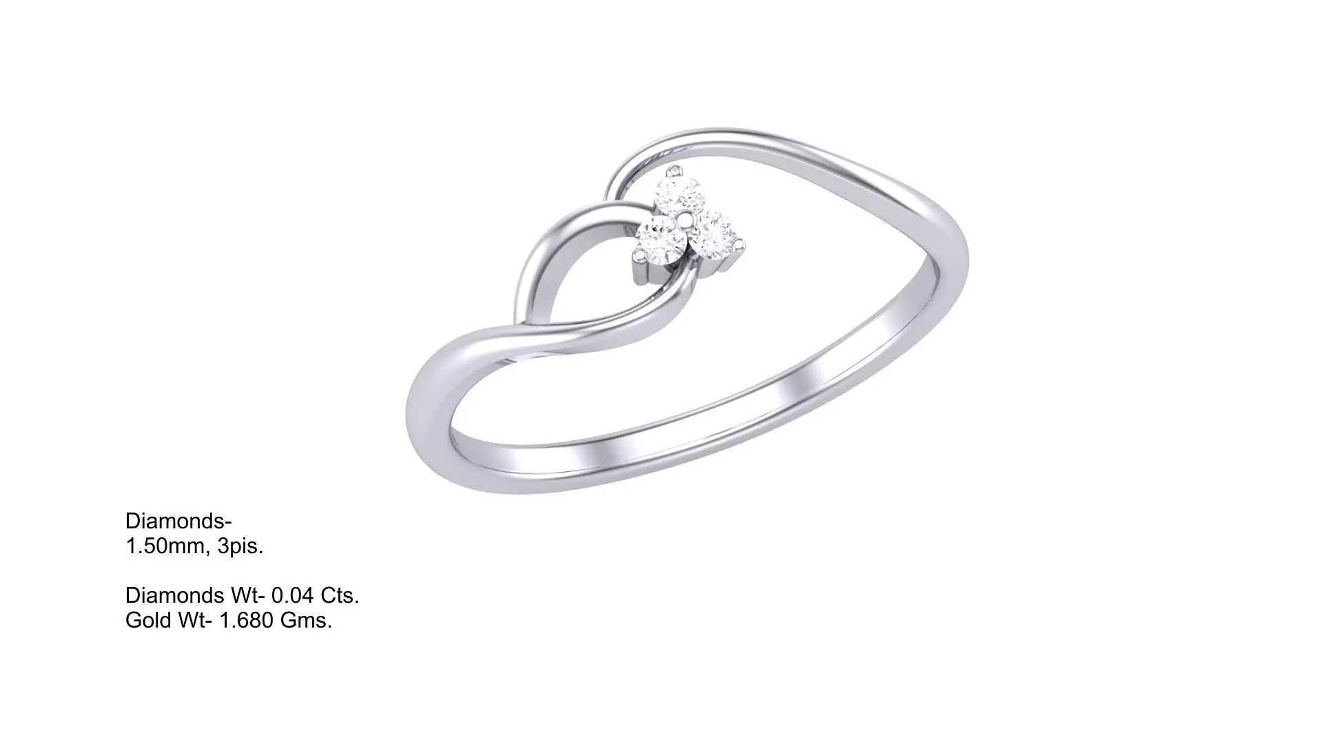 Custom Design Gold Ring Free 3D print model