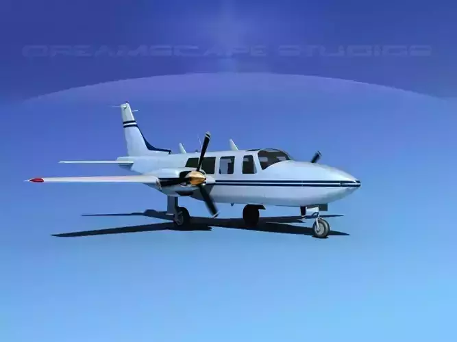 Piper Aerostar 600 V08 3D model