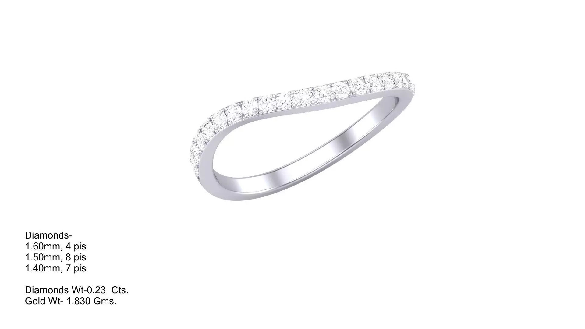 Custom Design Gold Ring Free 3D print model