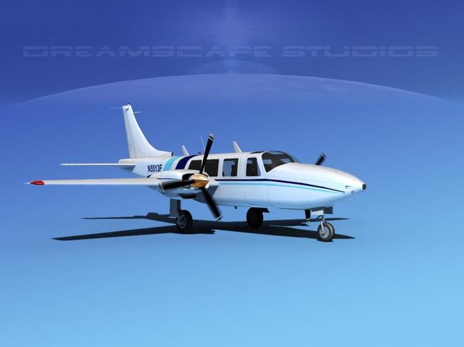 Piper Aerostar 600 V10 3D model