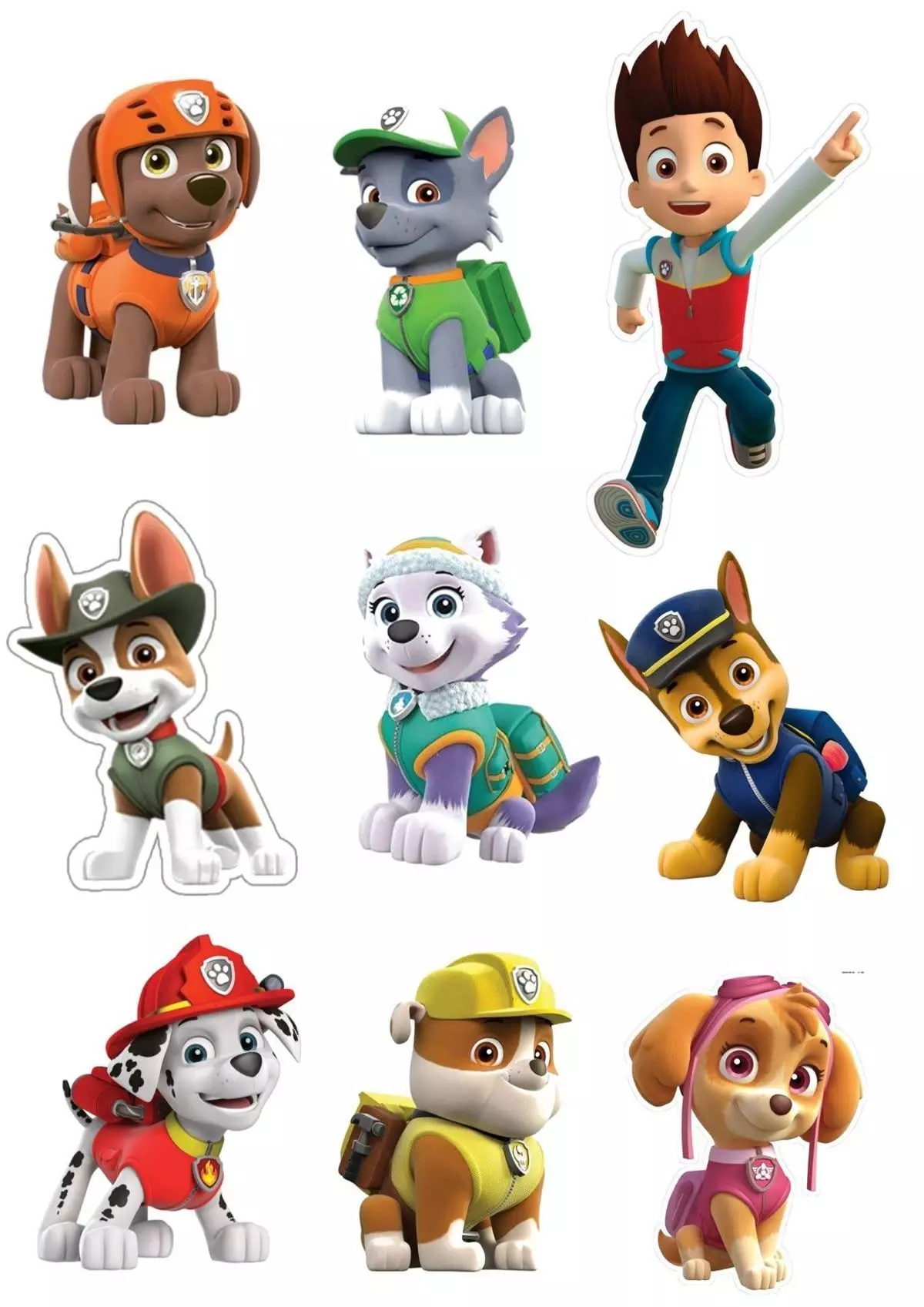 MEGA PACK PAW PATROL Coleccion de 9 Personajes 3D print model