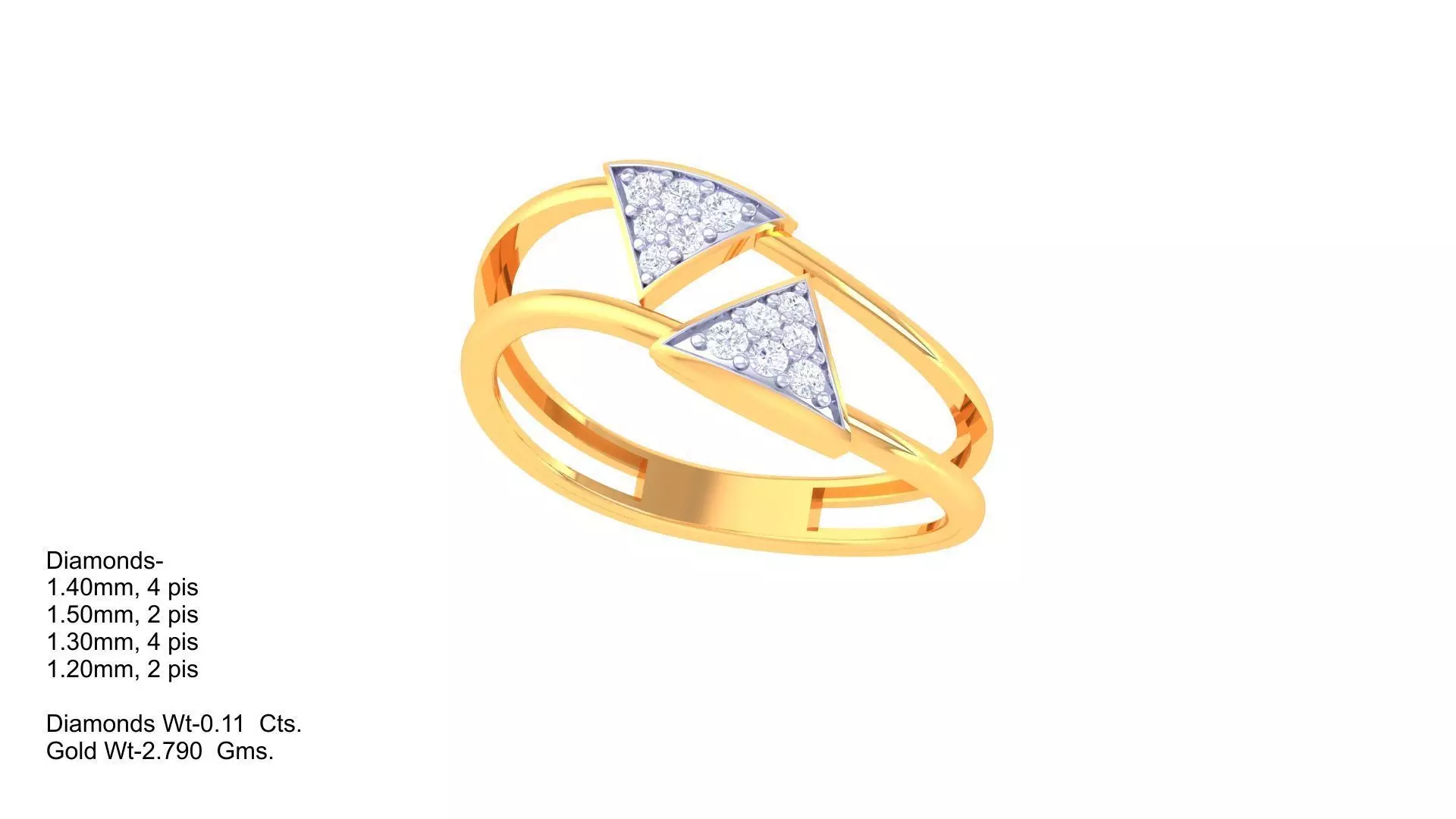 Custom Design Gold Ring Free 3D print model