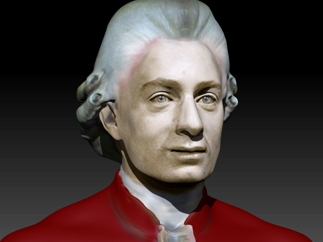Mozart Face Reconstruction 3d model 3D print model