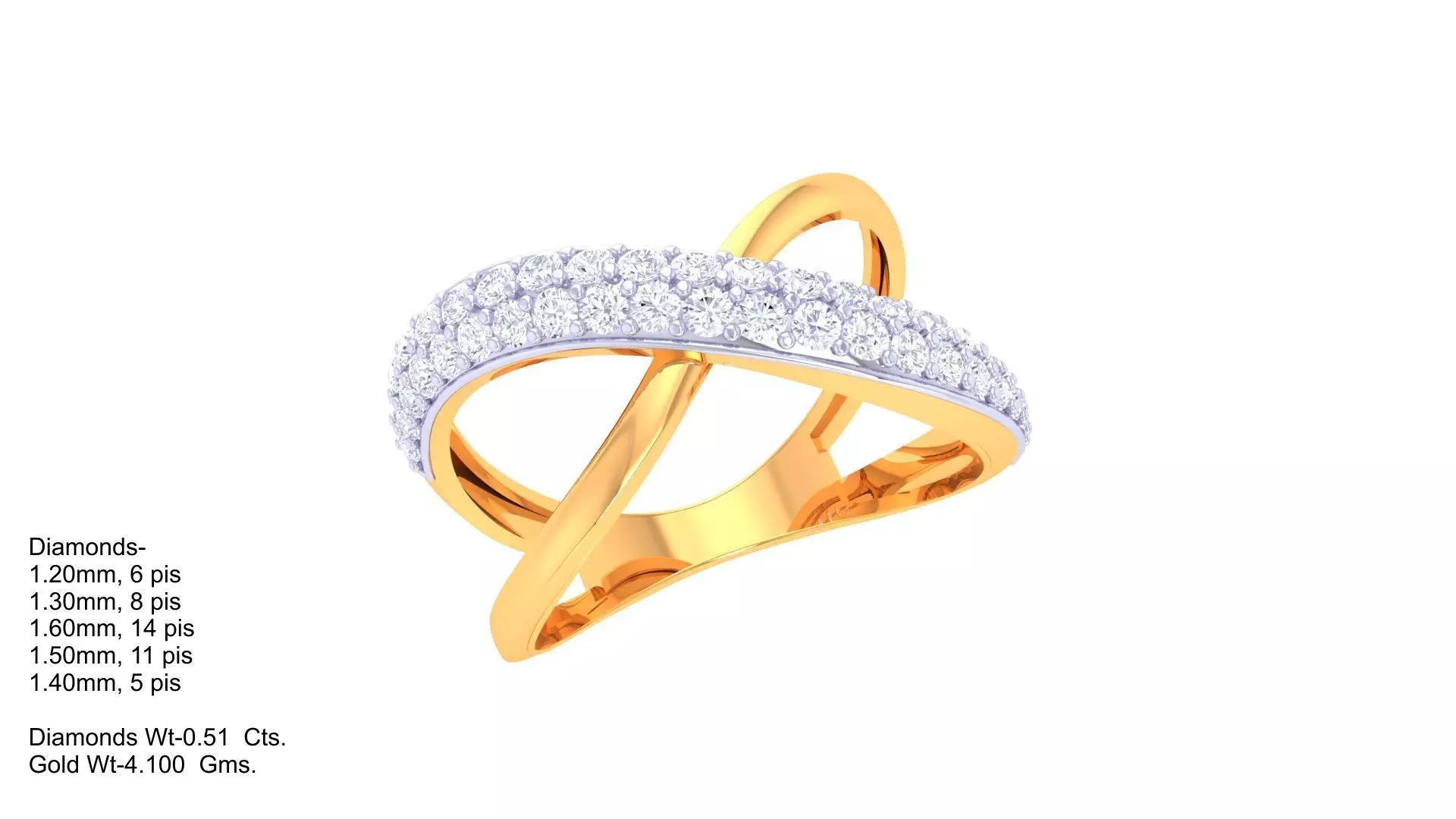 Custom Design Gold Ring Free 3D print model