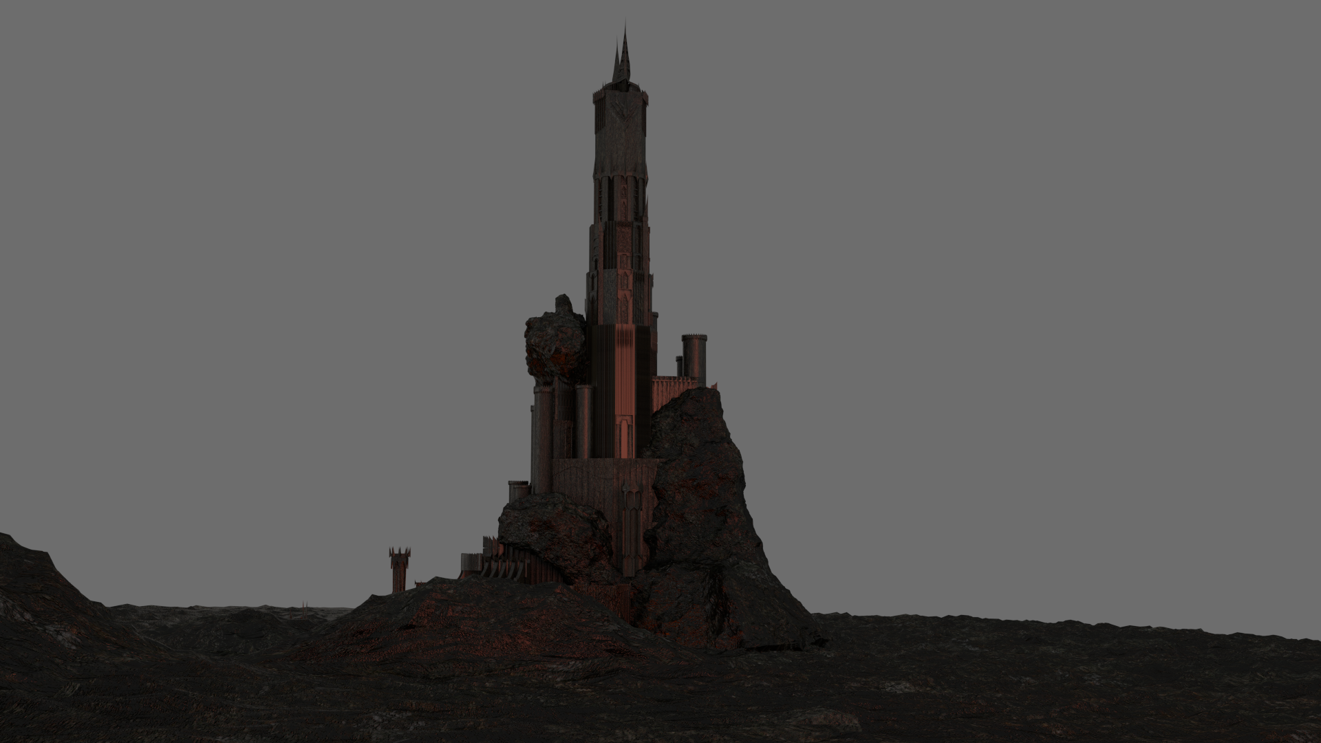 The Dark Tower of Barad-Dur 3D model_1