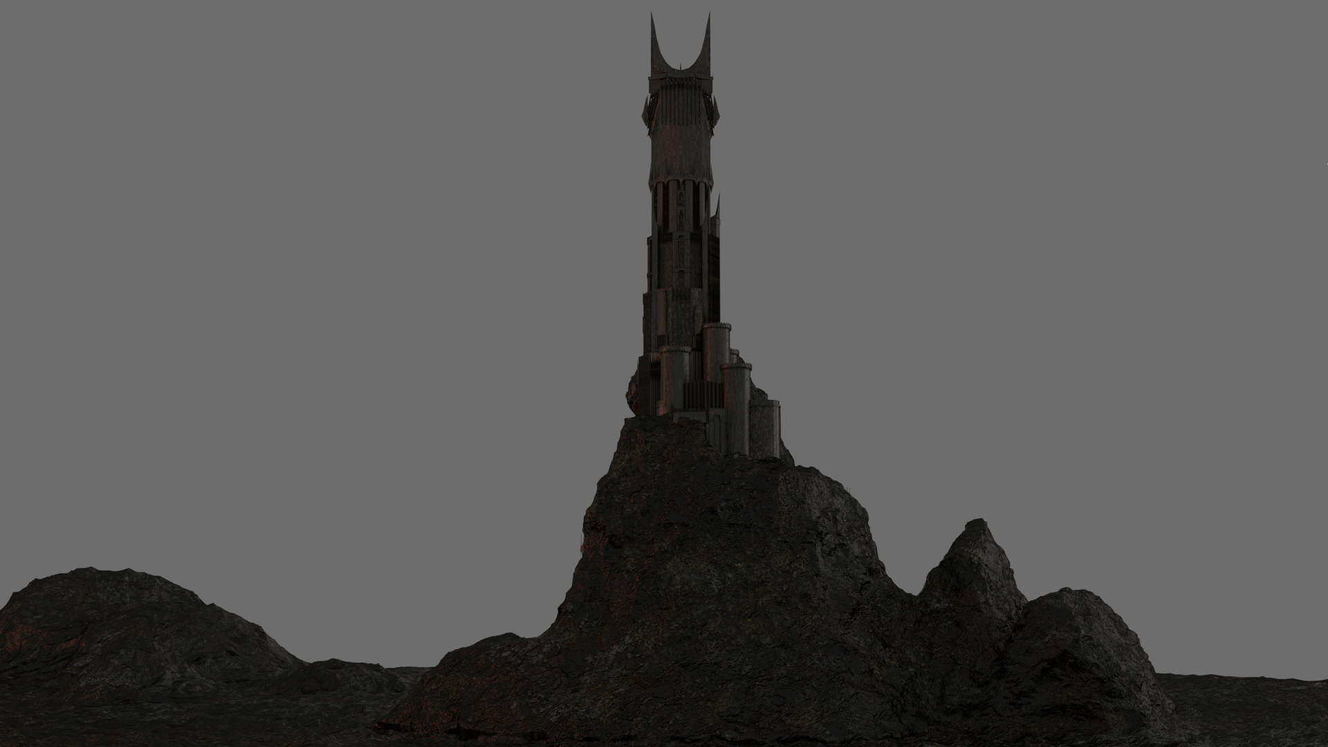 The Dark Tower of Barad-Dur 3D model_4