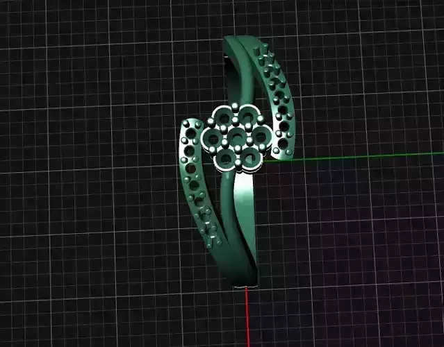 Engagement Ring STL Wedding Band for Jewelry Casting 3D print model