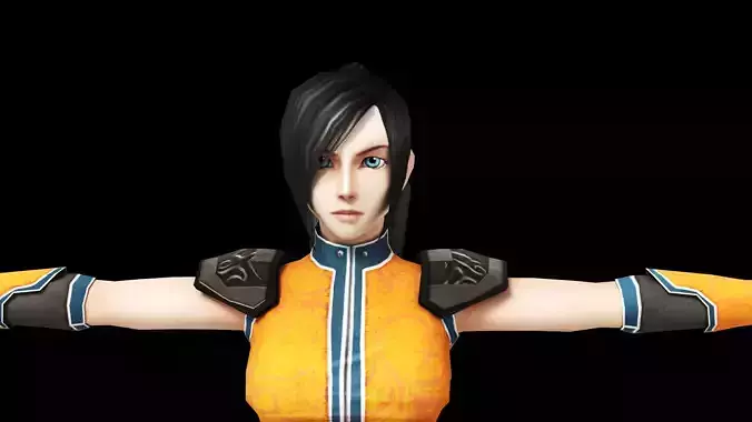 Princess Low Poly Game Female Character