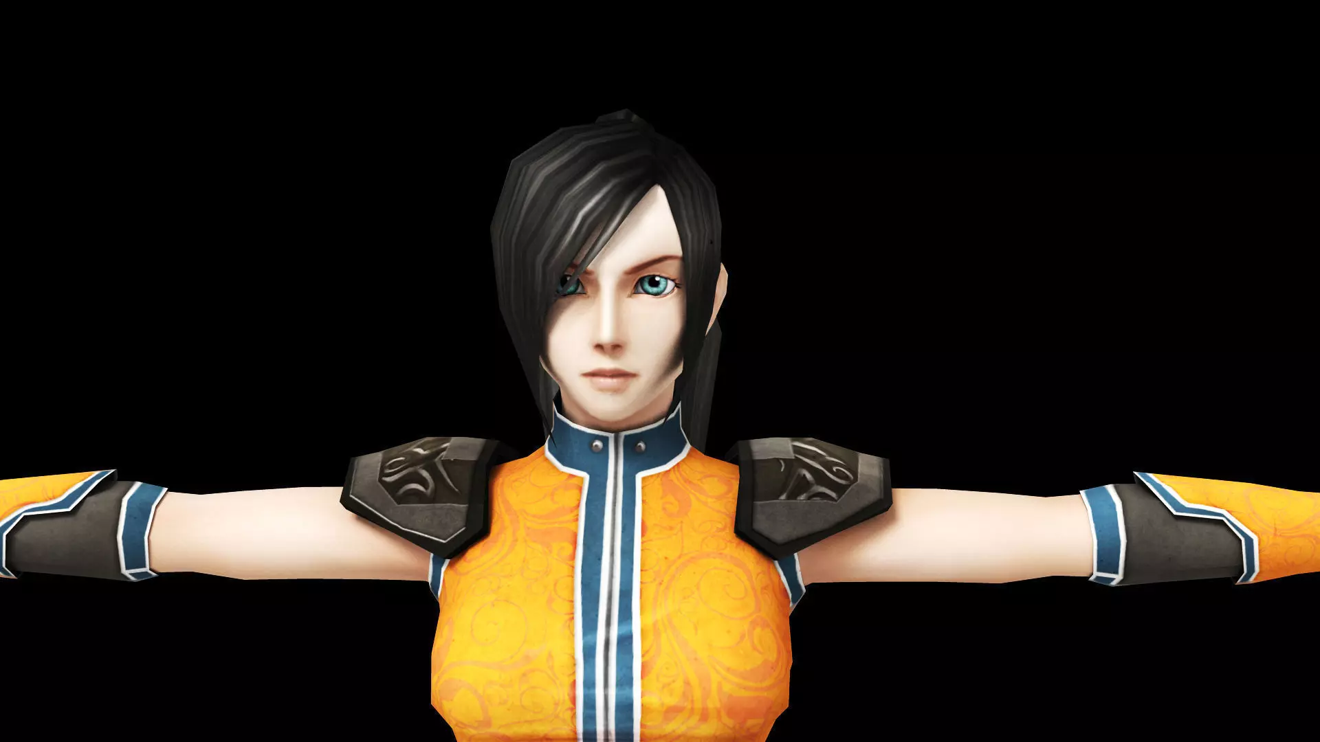 Princess Low Poly Game Female Character Low-poly 3D model