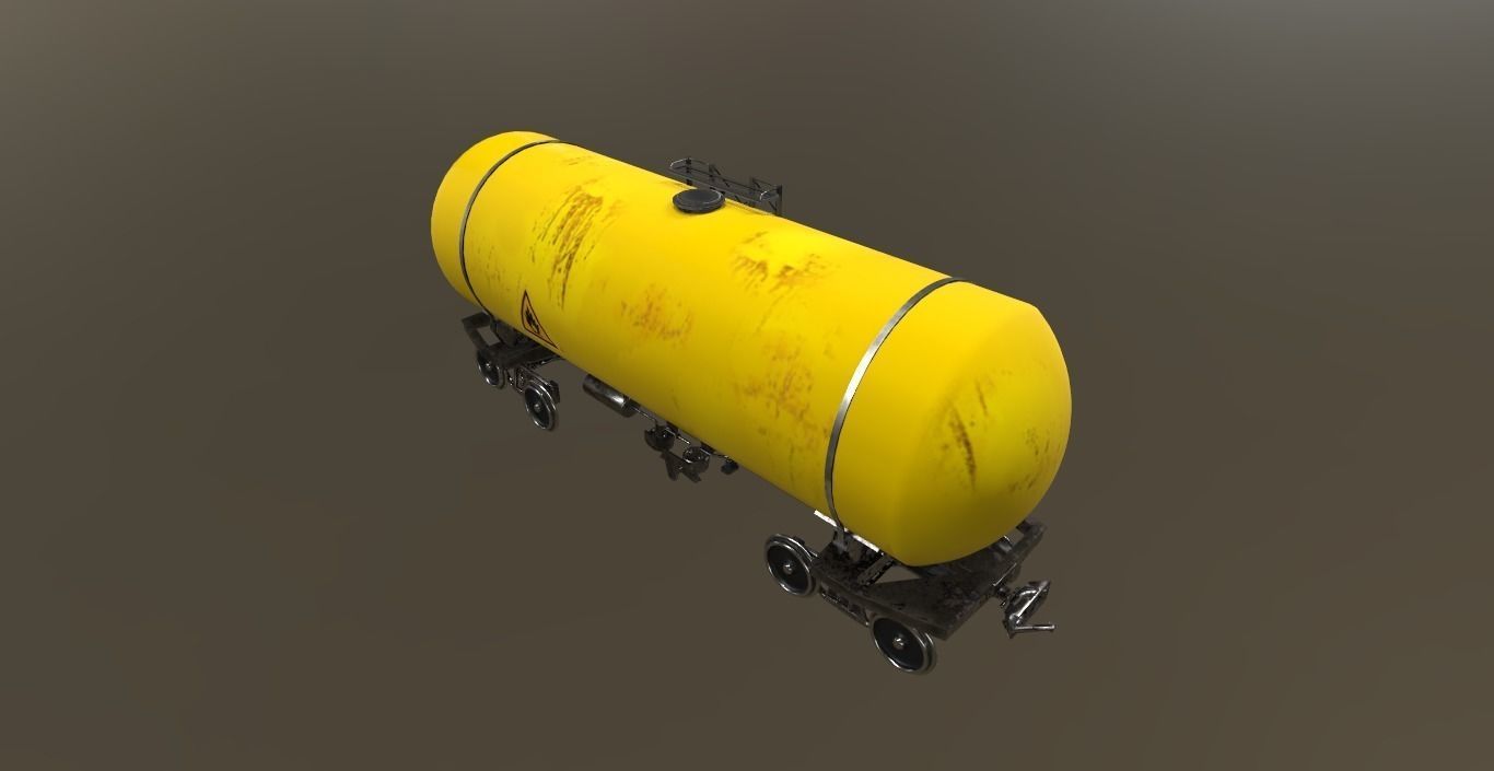 Yellow Cistern 3D model_2