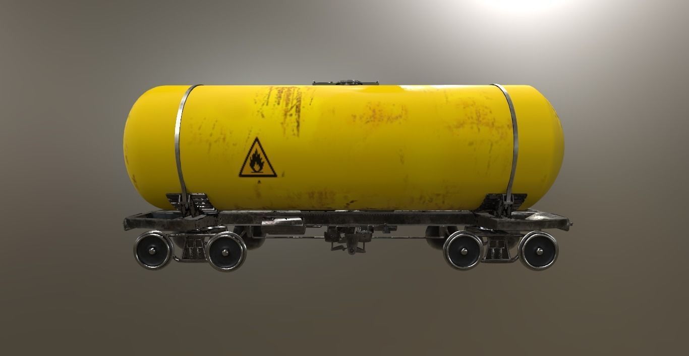 Yellow Cistern 3D model_5