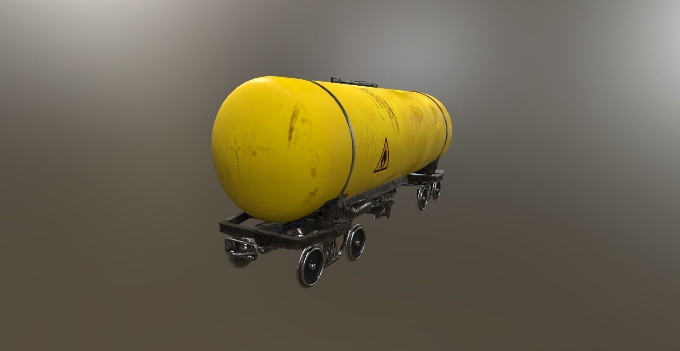 Yellow Cistern 3D model_4