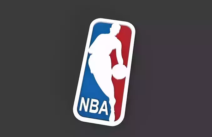 NBA logo Free 3D print model