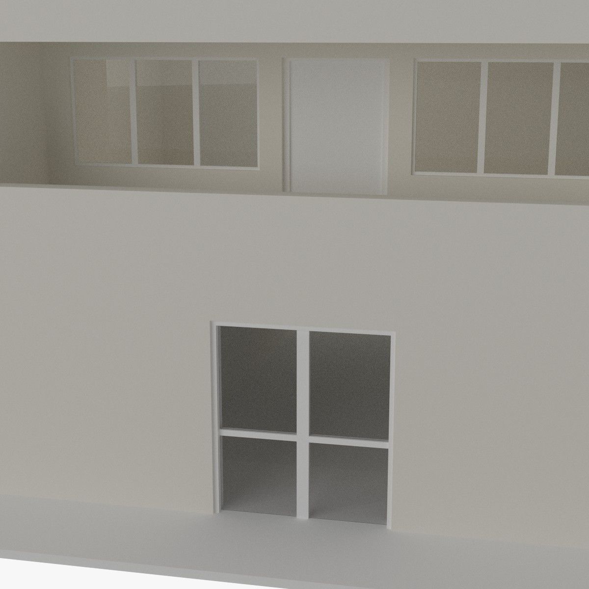 Apartment building 3D model_3
