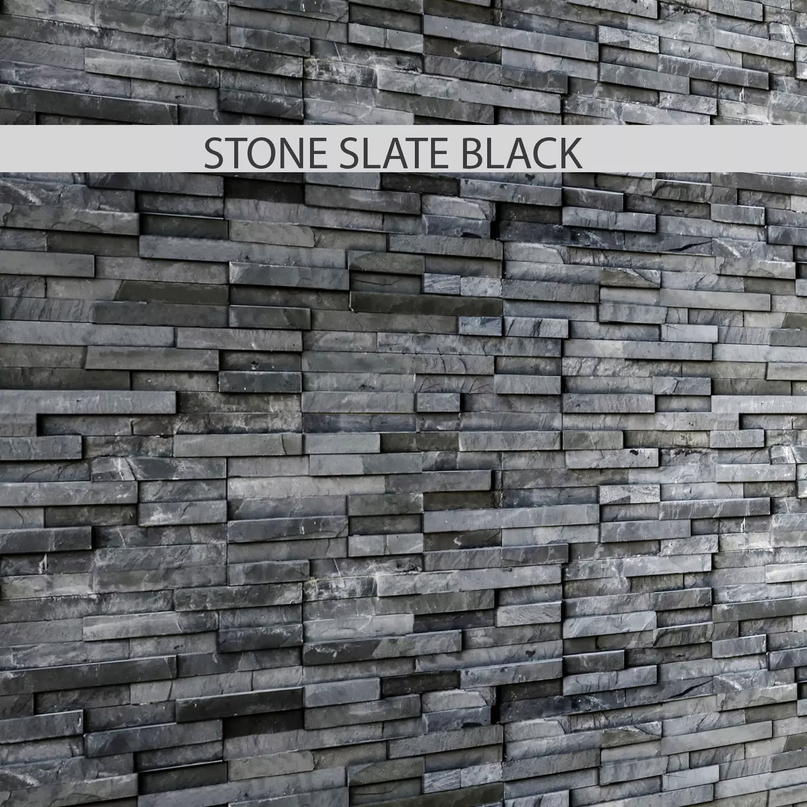 STONE SLATE BLACK 2 3D model_0