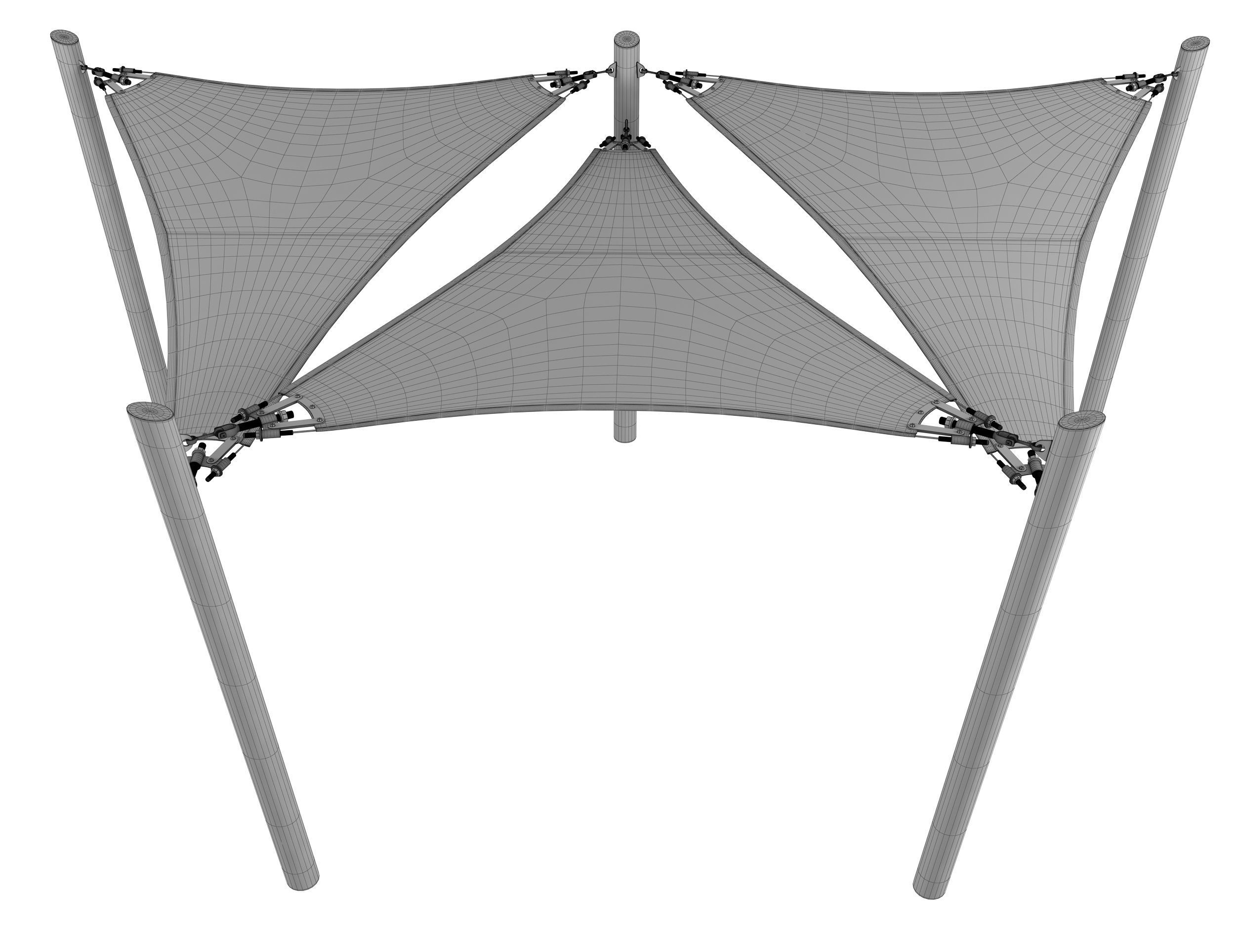 Pool Tent 3D model_6