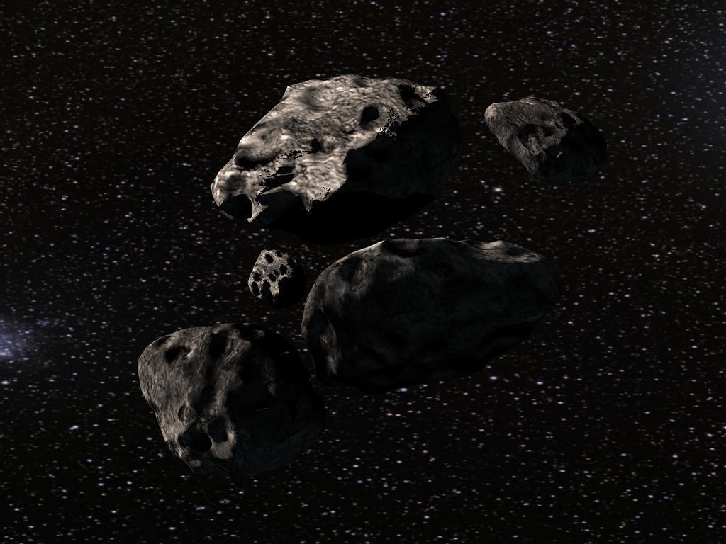 Asteroid pack Low-poly 3D model_1