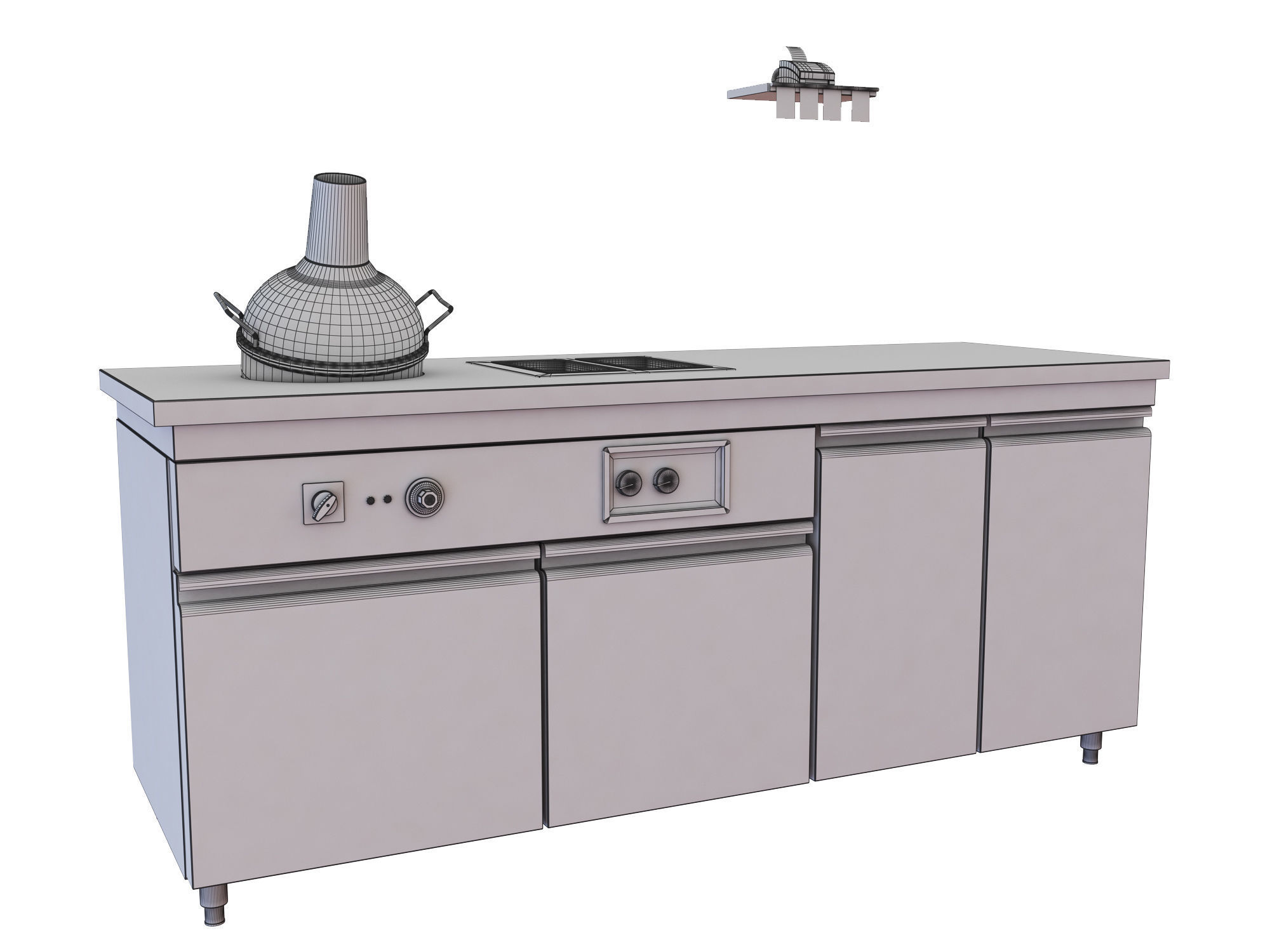 Food Well 3D model_4