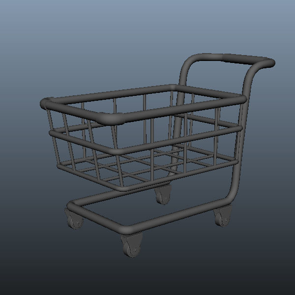 Shopping Cart 3D model_1
