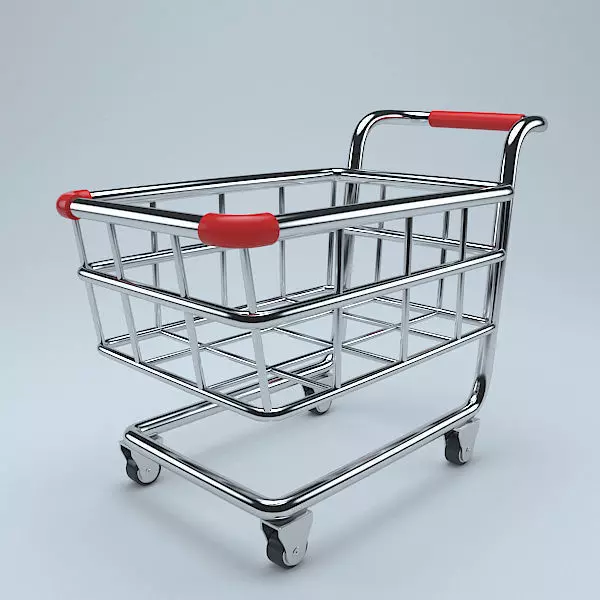 Shopping Cart 3D model_0