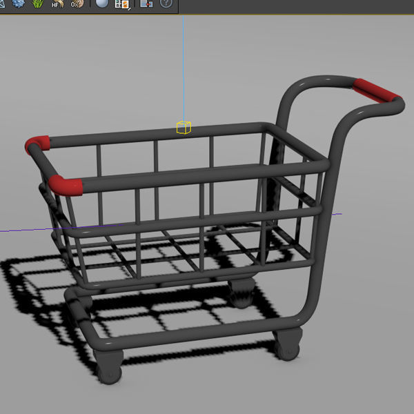 Shopping Cart 3D model_3