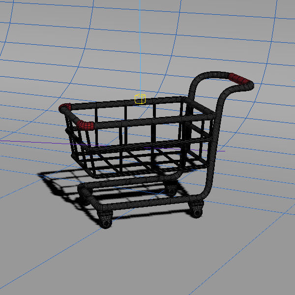 Shopping Cart 3D model_2