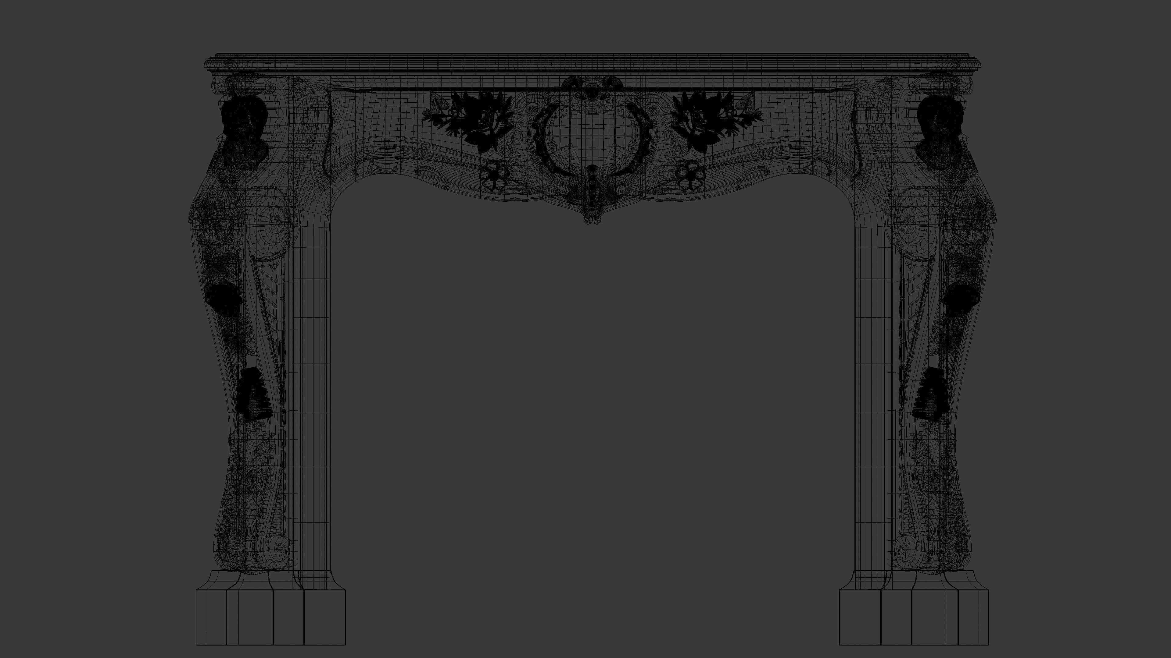 Fireplace 3D model_8