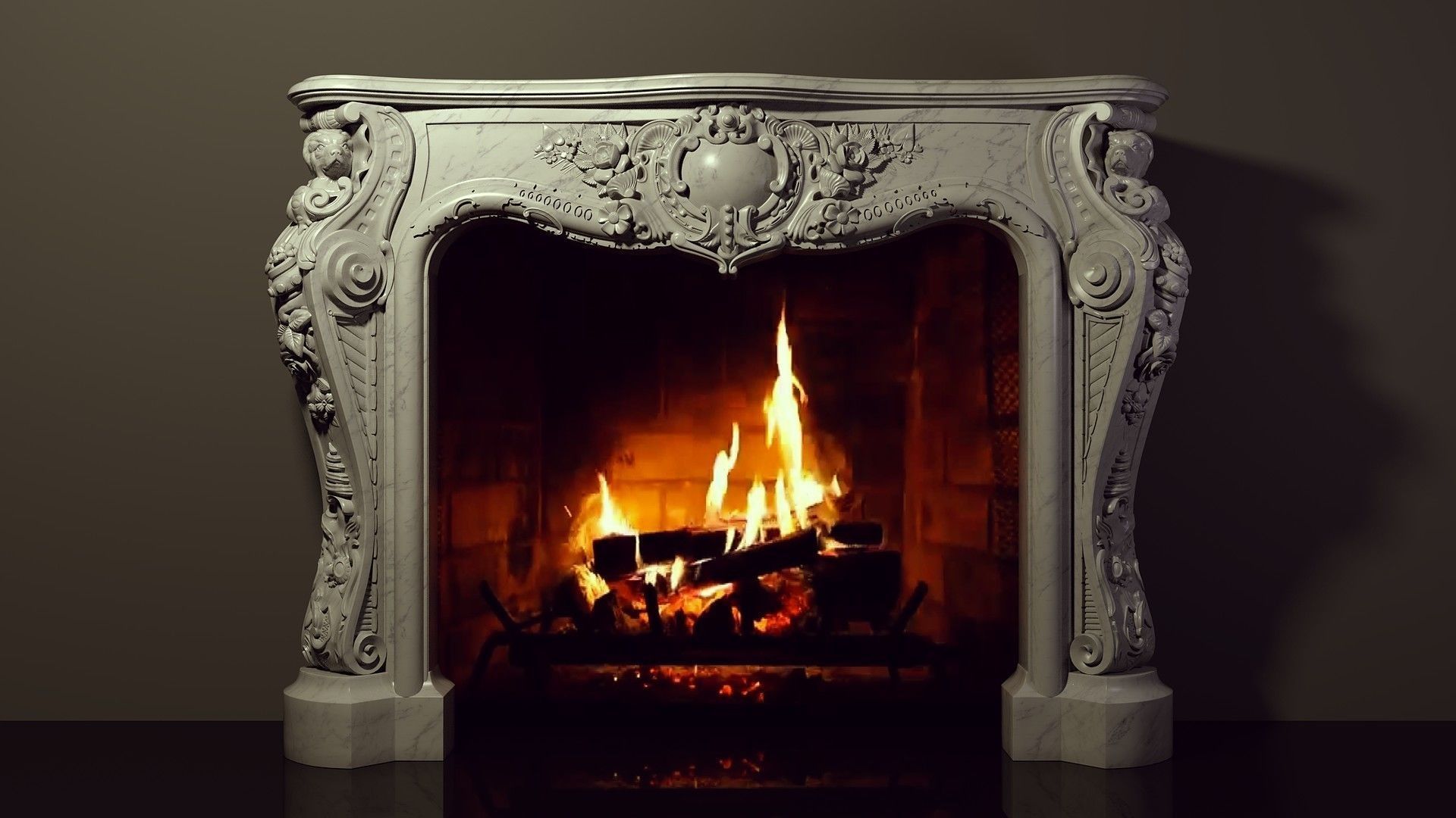 Fireplace 3D model_0