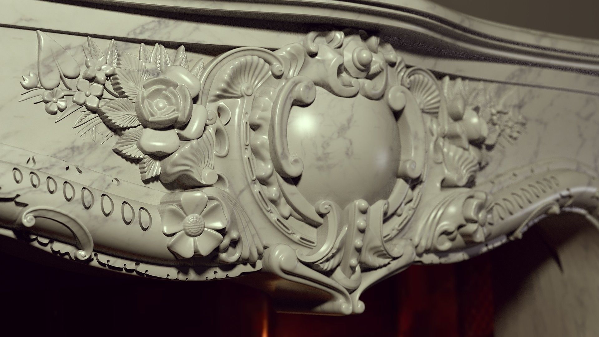 Fireplace 3D model_4