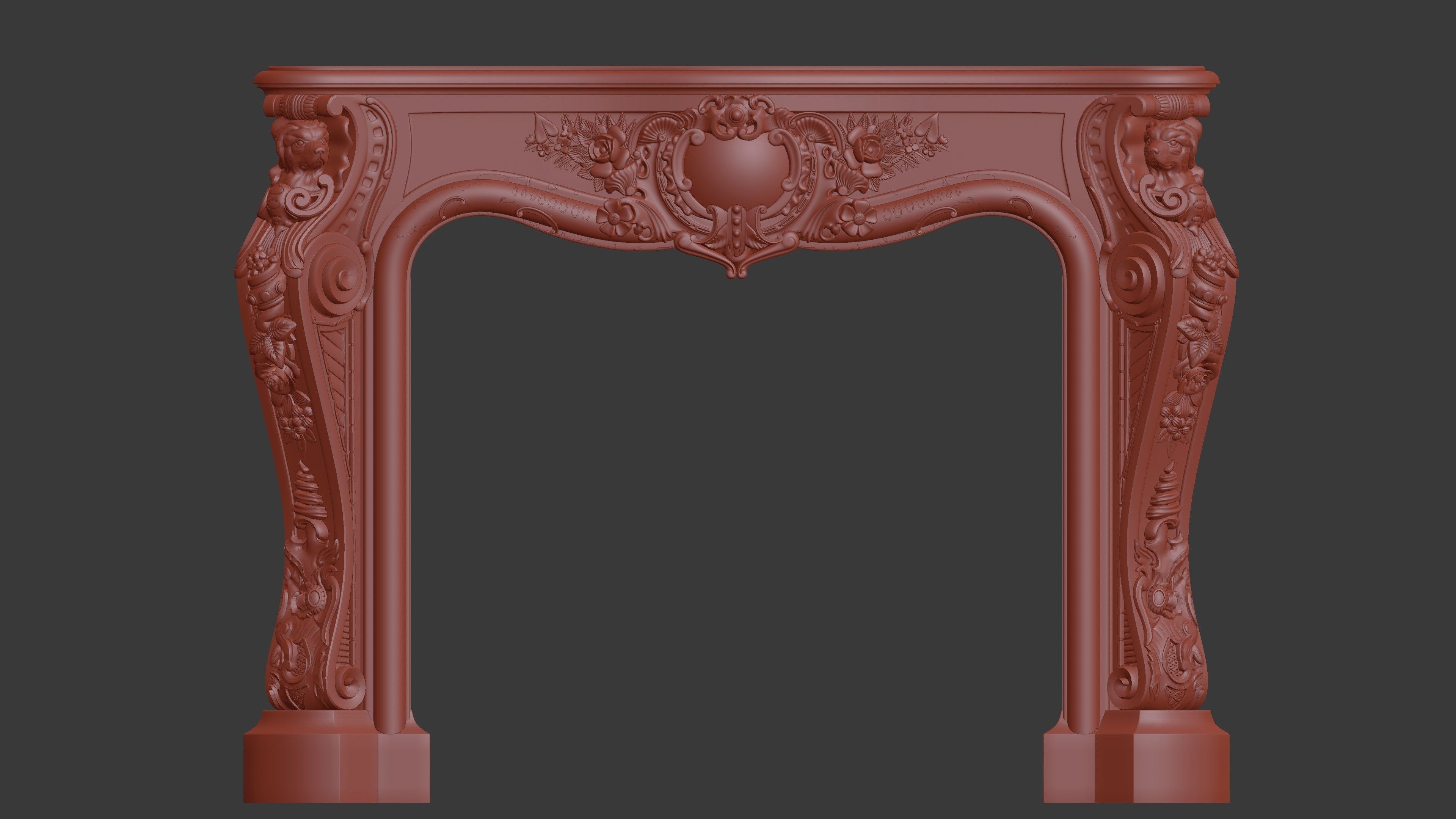 Fireplace 3D model_7