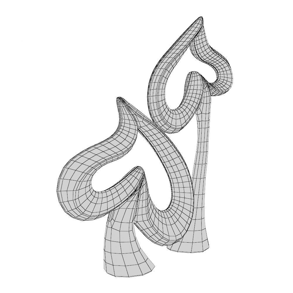 Heart Sculpture P 3D print model_9