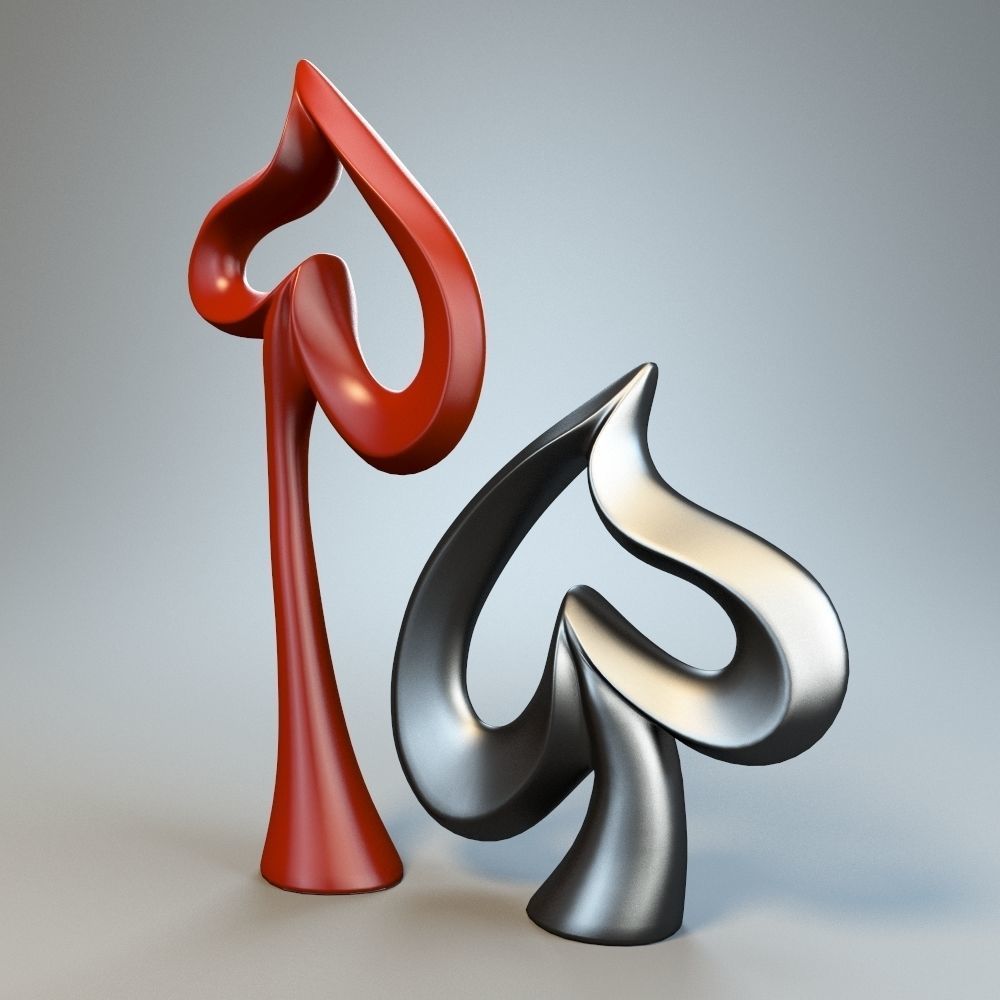 Heart Sculpture P 3D print model_2