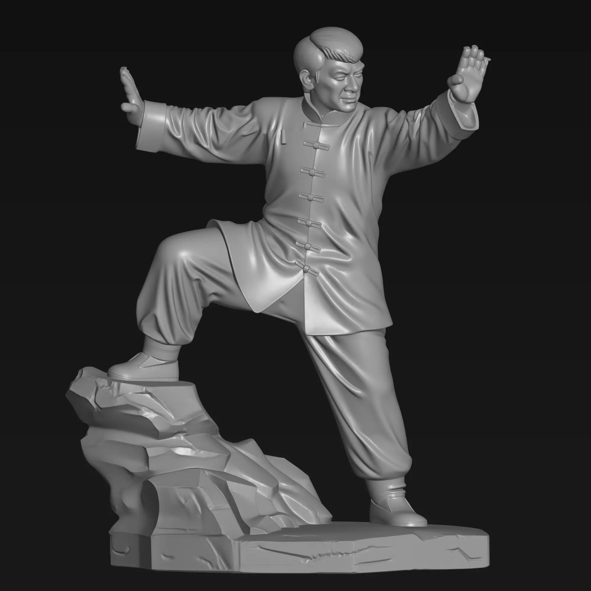 jackie chan 3d model 3D print model