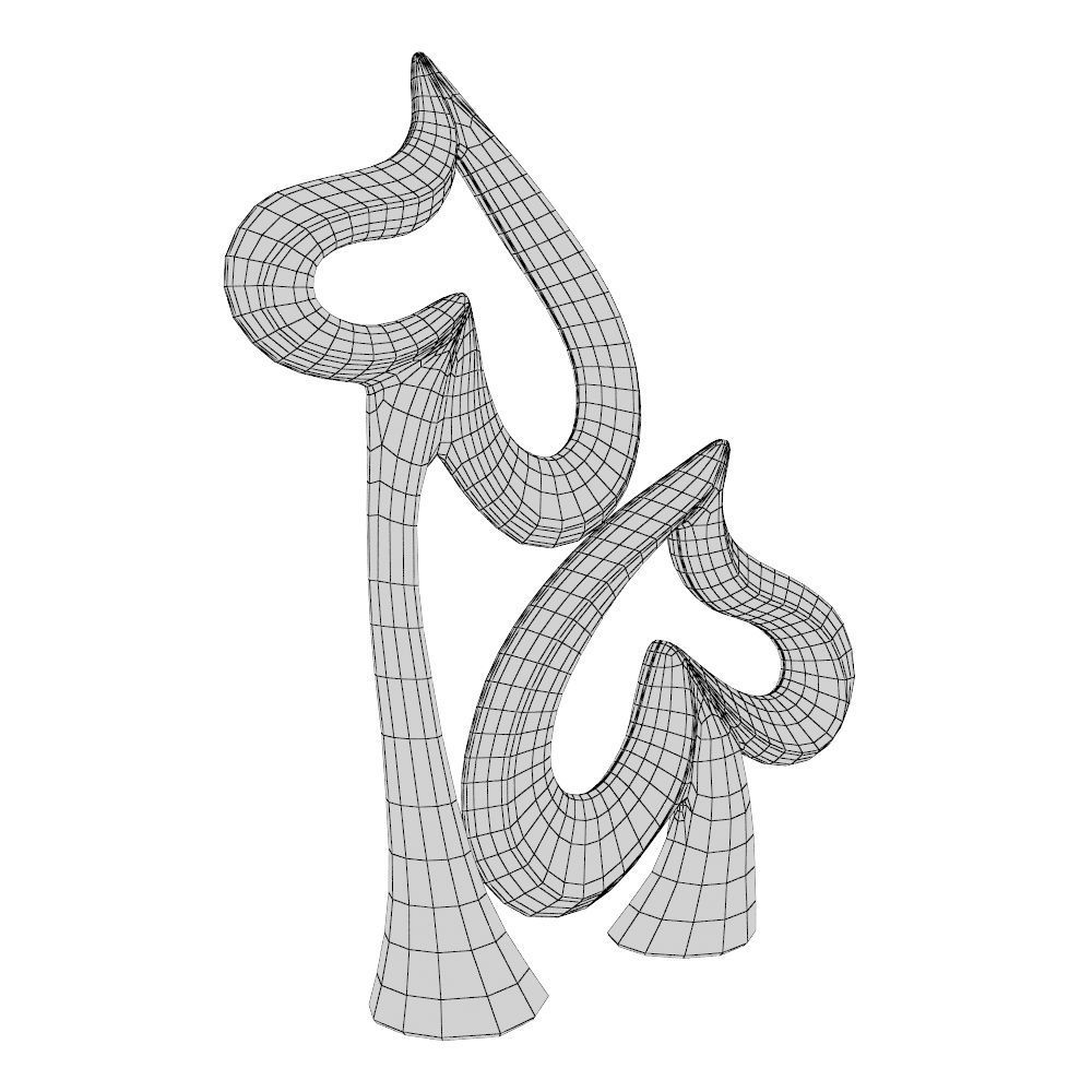 Heart Sculpture 3D model_12