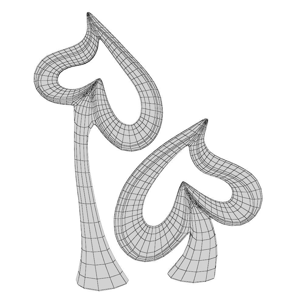 Heart Sculpture 3D model_9