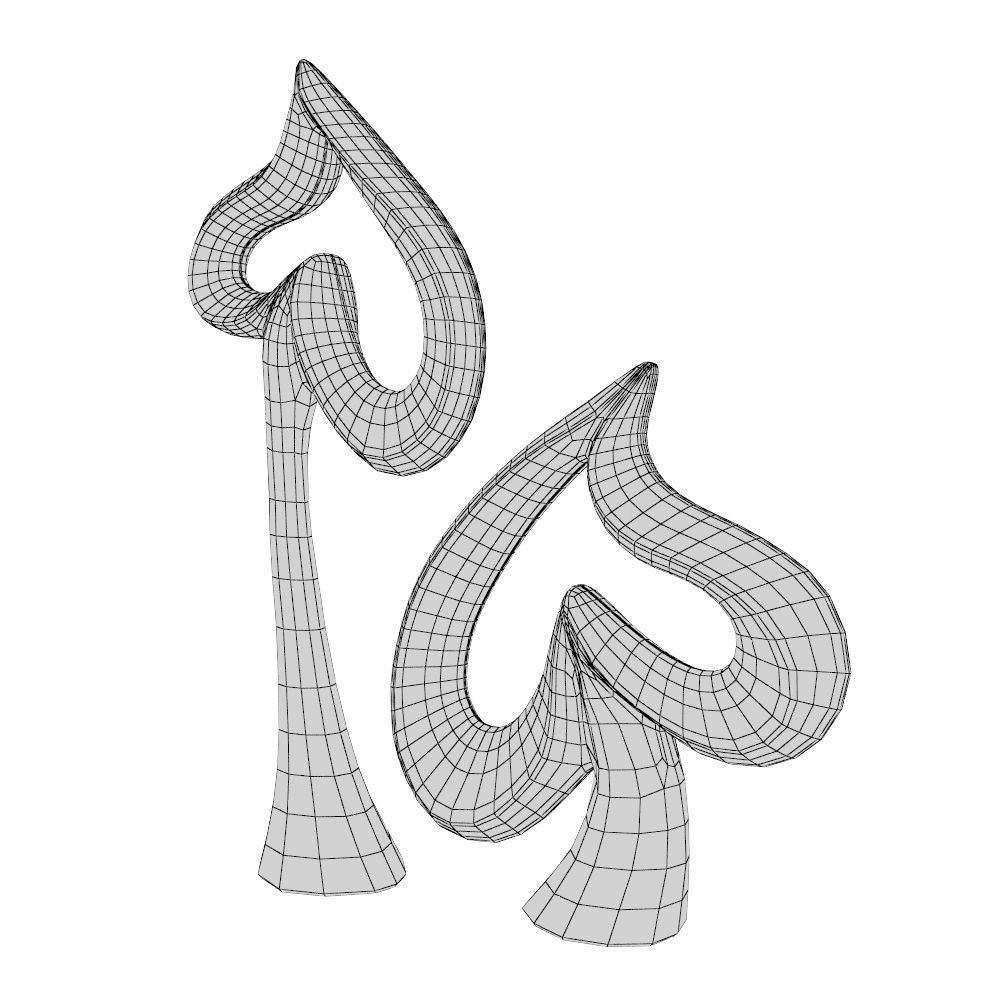 Heart Sculpture 3D model_7