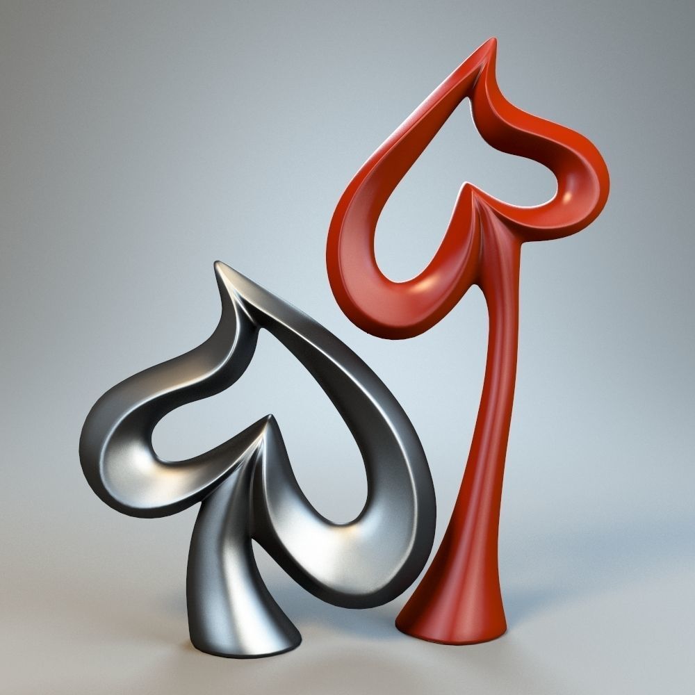 Heart Sculpture 3D model_1