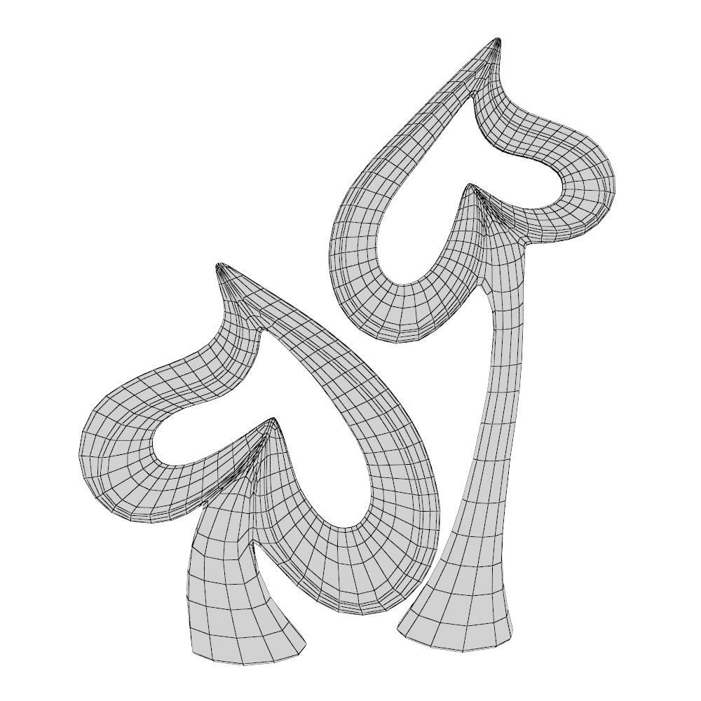 Heart Sculpture 3D model_10