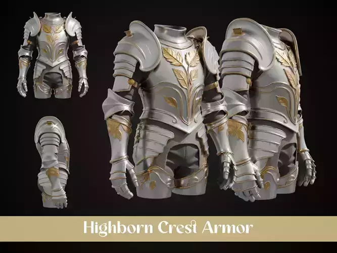 Stylized Elven Armor - Highborn Crest
